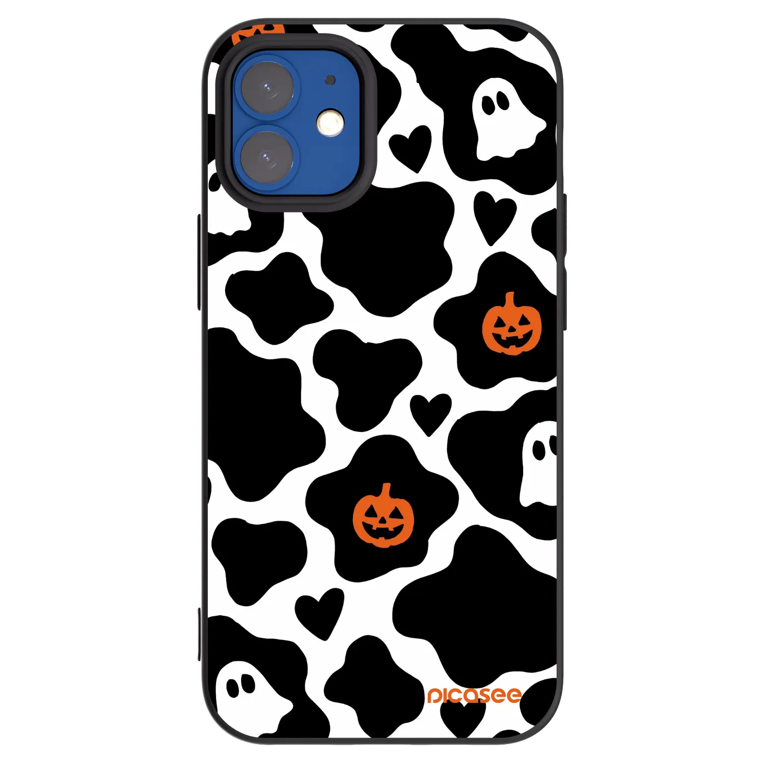 Picasee silikonski črni ovitek za Apple iPhone 12 mini - Boow