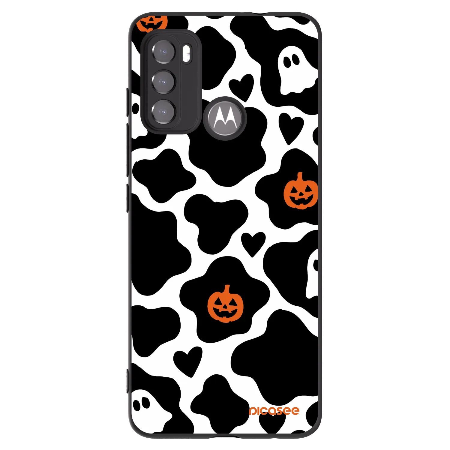 Picasee silikonski črni ovitek za Motorola Moto G60 - Boow