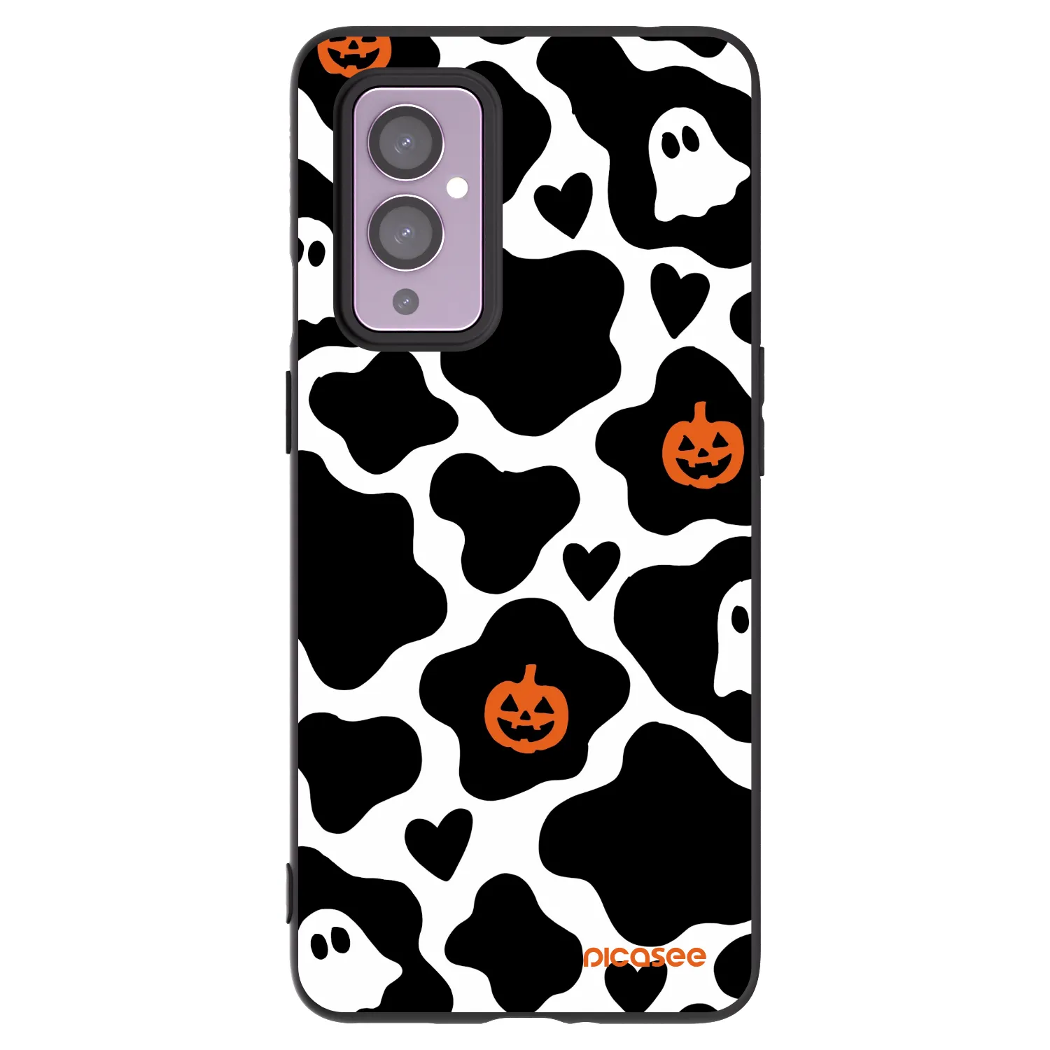 Picasee silikonski črni ovitek za OnePlus 9 - Boow
