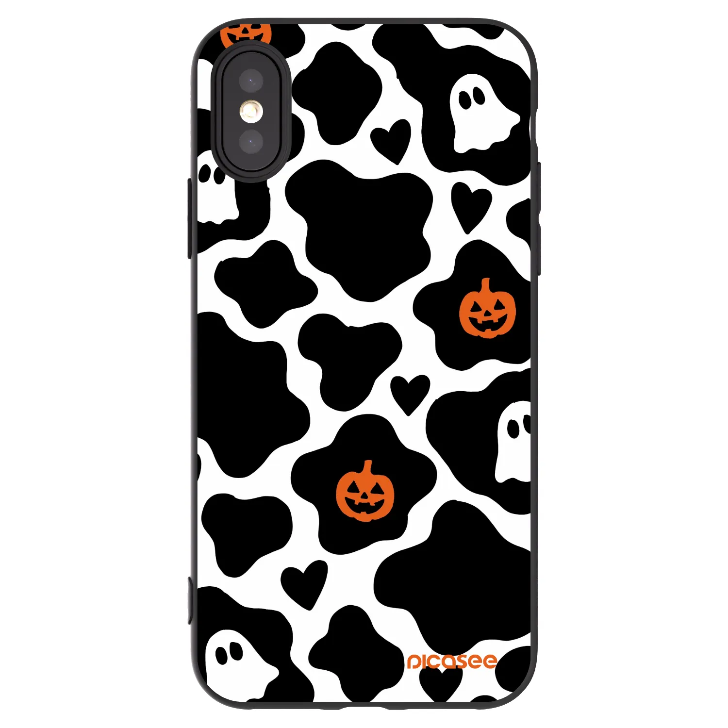 Picasee silikonski črni ovitek za Apple iPhone X/XS - Boow