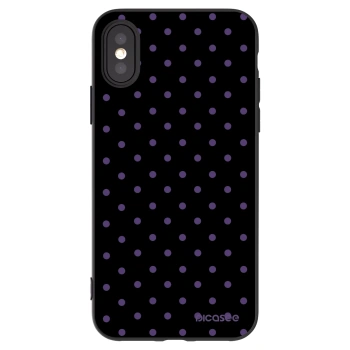 Picasee silikonski črni ovitek za Apple iPhone X/XS - Flickers