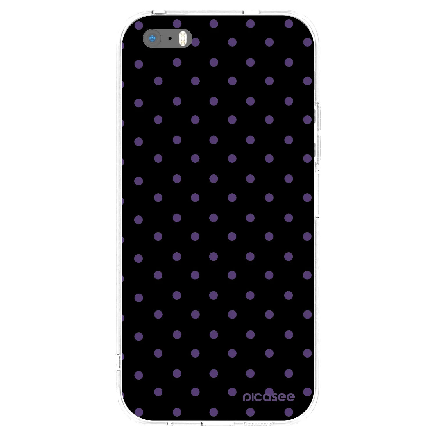 Picasee silikonski prozorni ovitek za Apple iPhone 5/5S/SE - Flickers