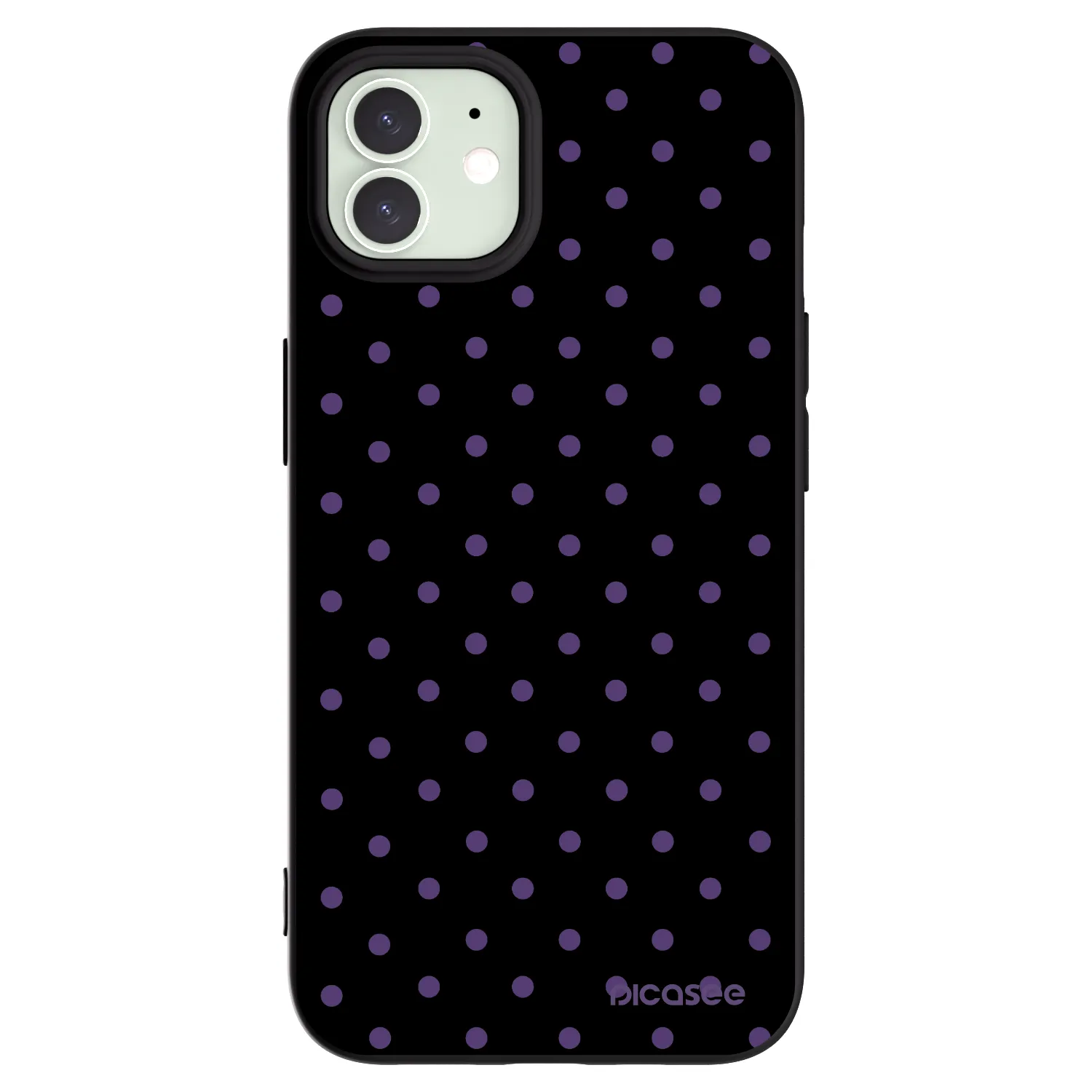 Picasee silikonski črni ovitek za Apple iPhone 12 - Flickers