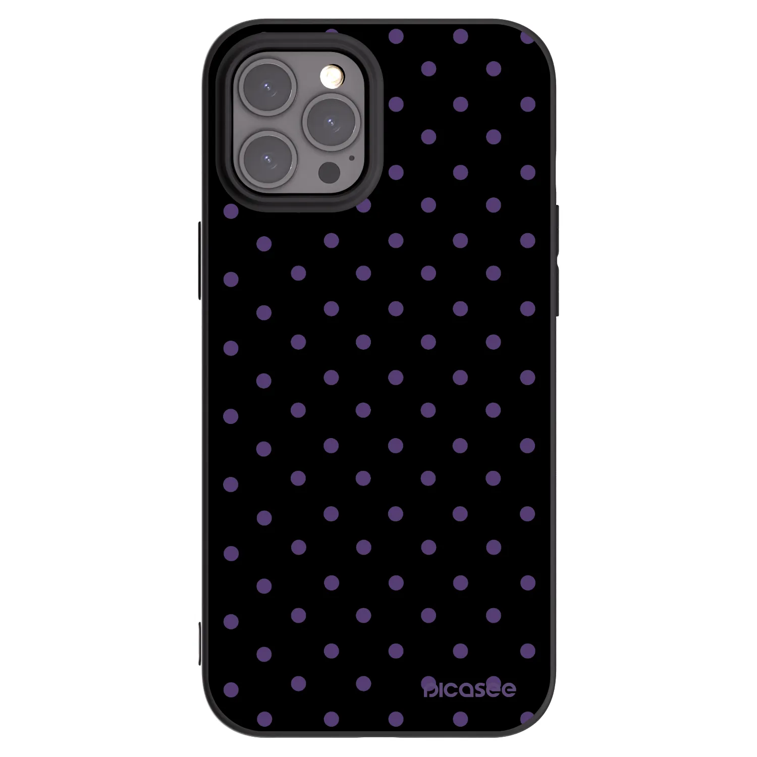 Picasee silikonski črni ovitek za Apple iPhone 12 Pro Max - Flickers