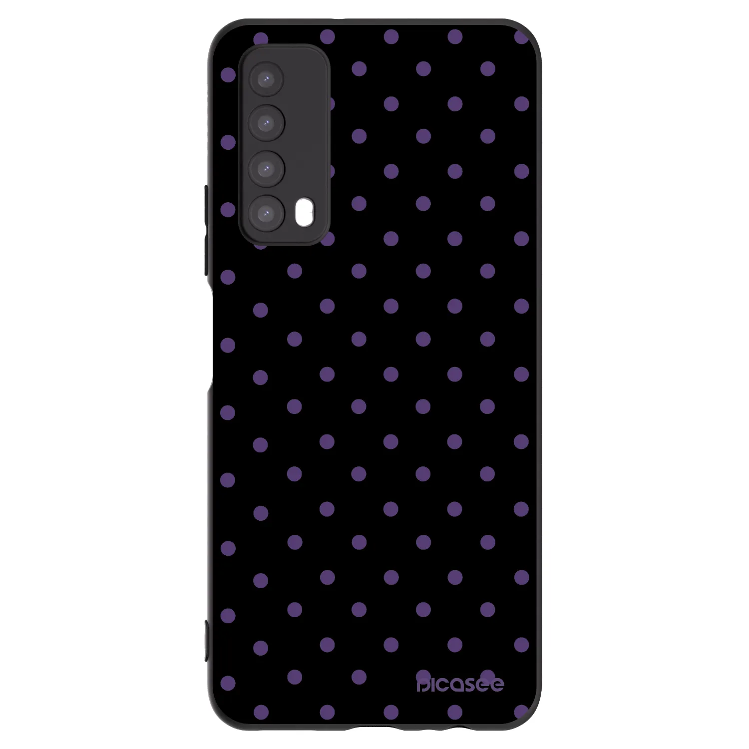 Picasee silikonski črni ovitek za Huawei P Smart 2021 - Flickers