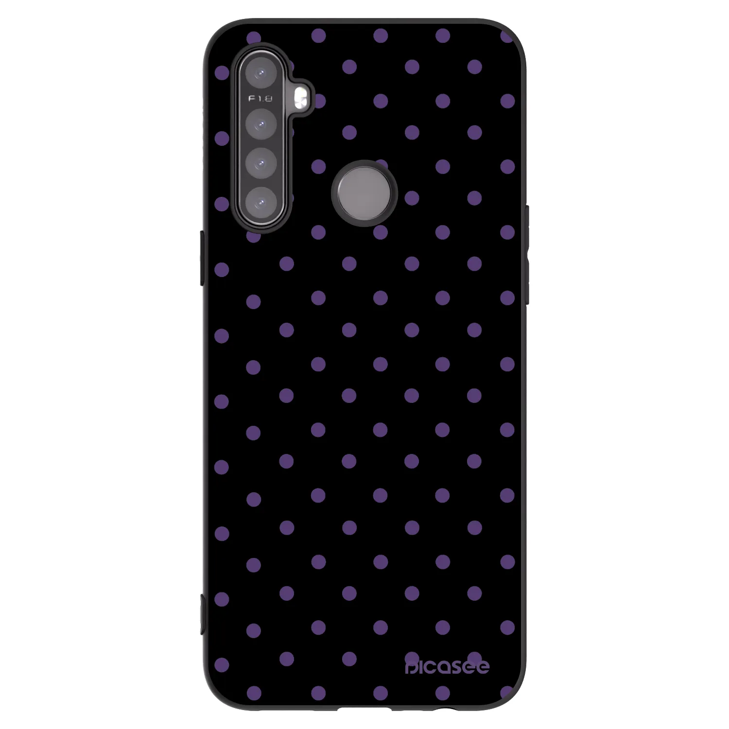 Picasee silikonski črni ovitek za Realme 6i - Flickers