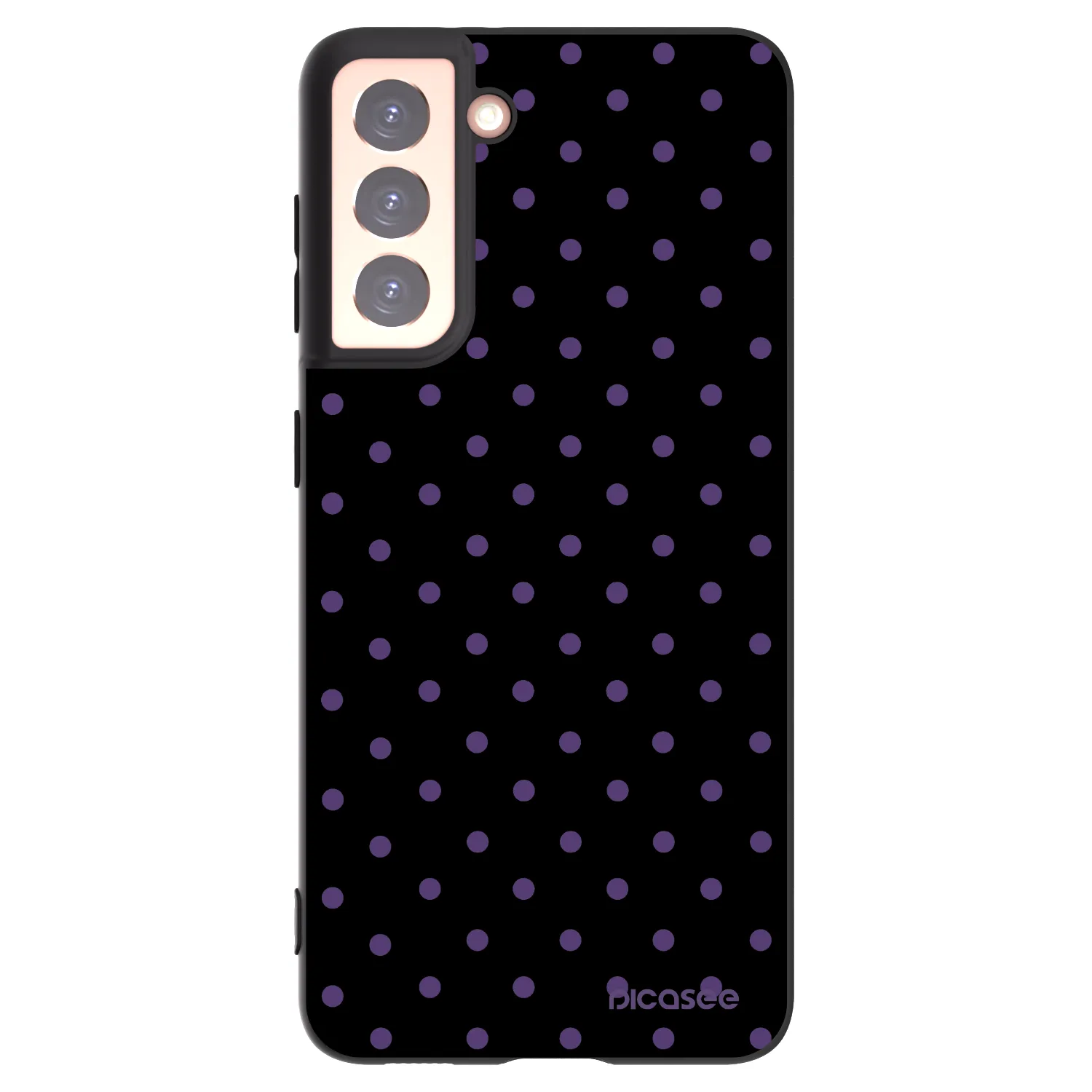 Picasee silikonski črni ovitek za Samsung Galaxy S21 5G G991B - Flickers