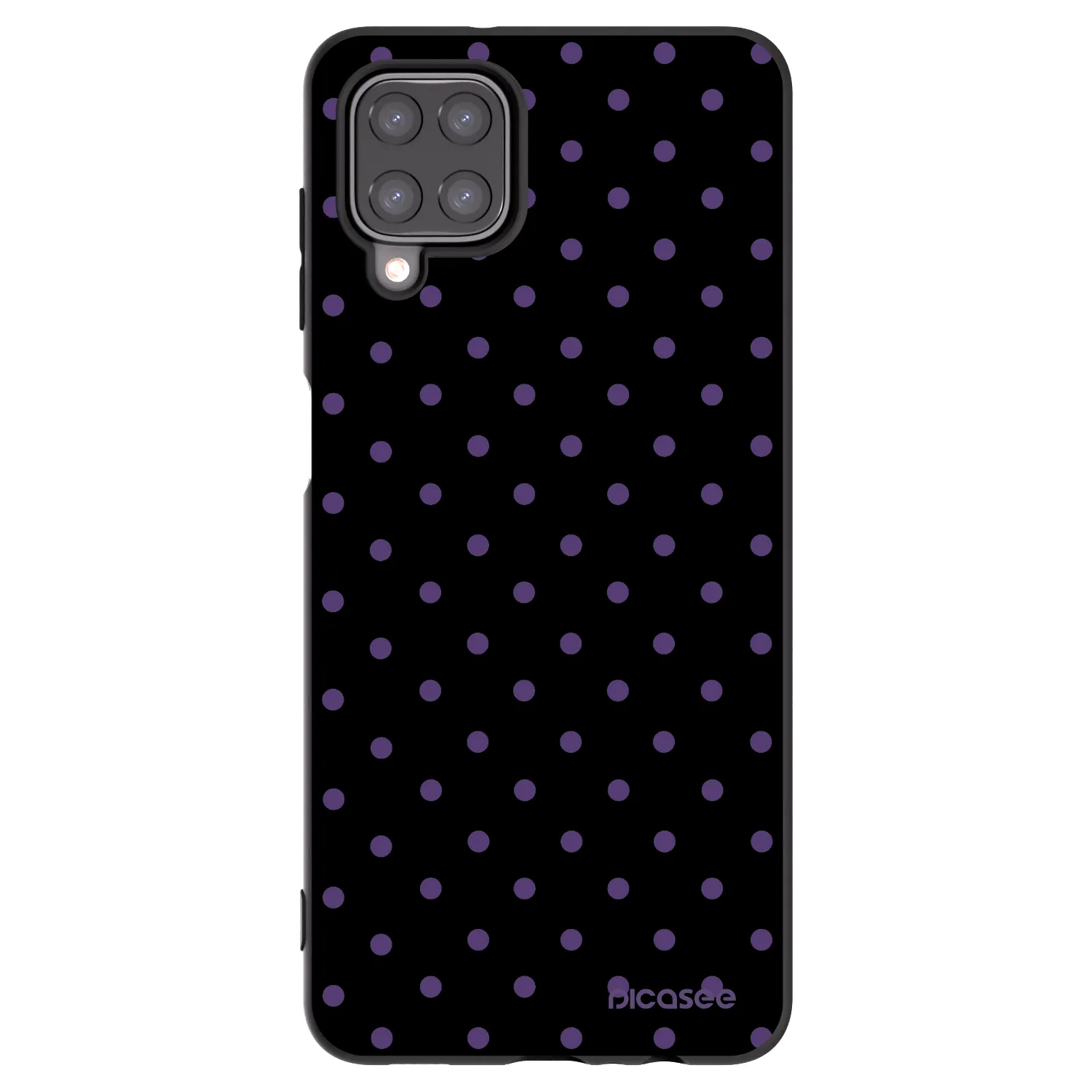 Picasee silikonski črni ovitek za Samsung Galaxy A12 A125F - Flickers