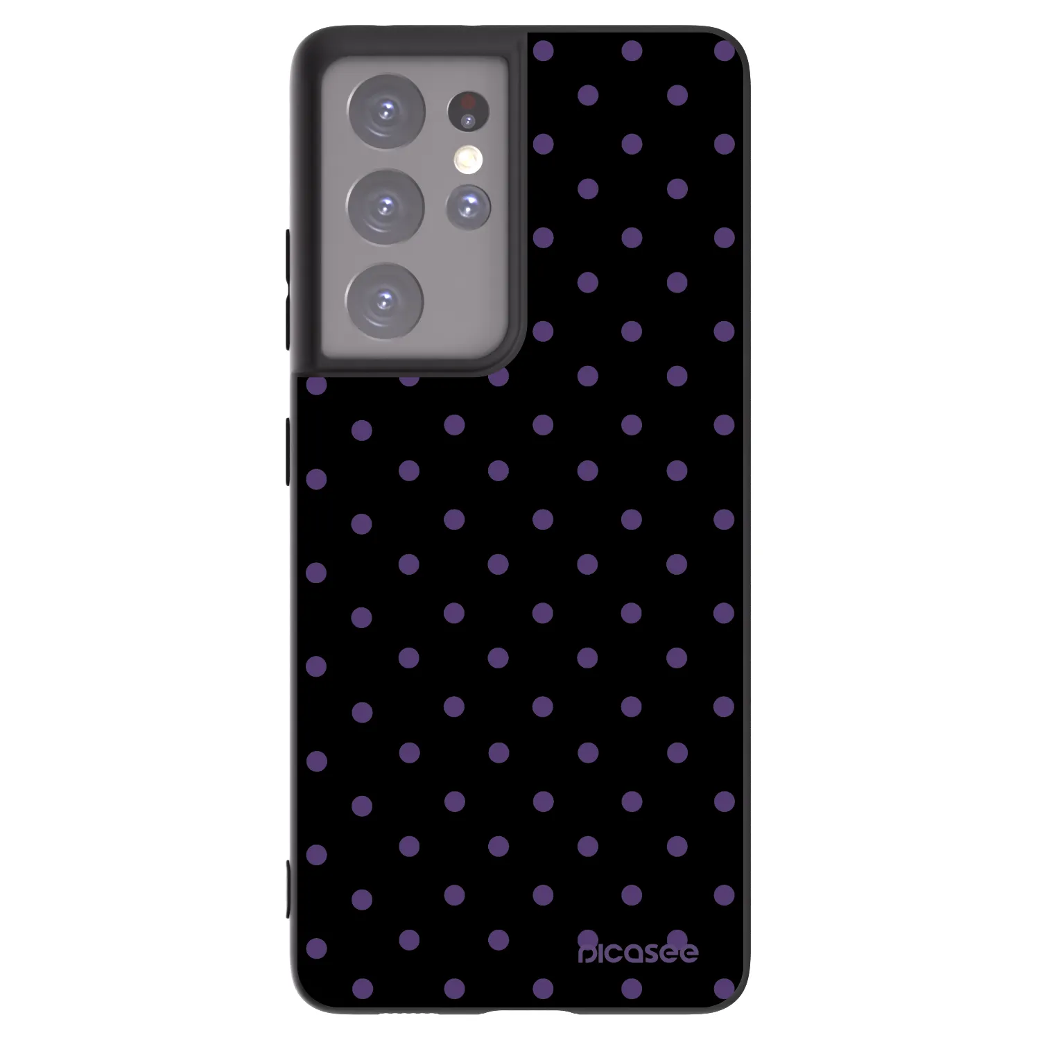 Picasee silikonski črni ovitek za Samsung Galaxy S21 Ultra 5G G998B - Flickers