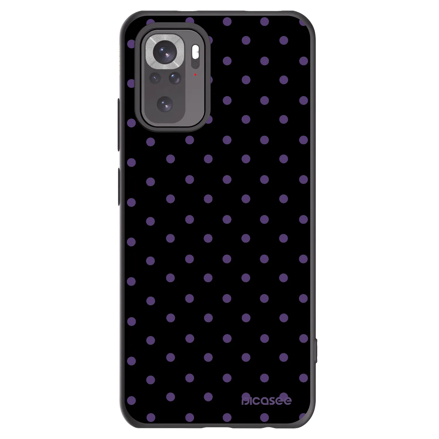 Picasee silikonski črni ovitek za Xiaomi Redmi Note 10 - Flickers