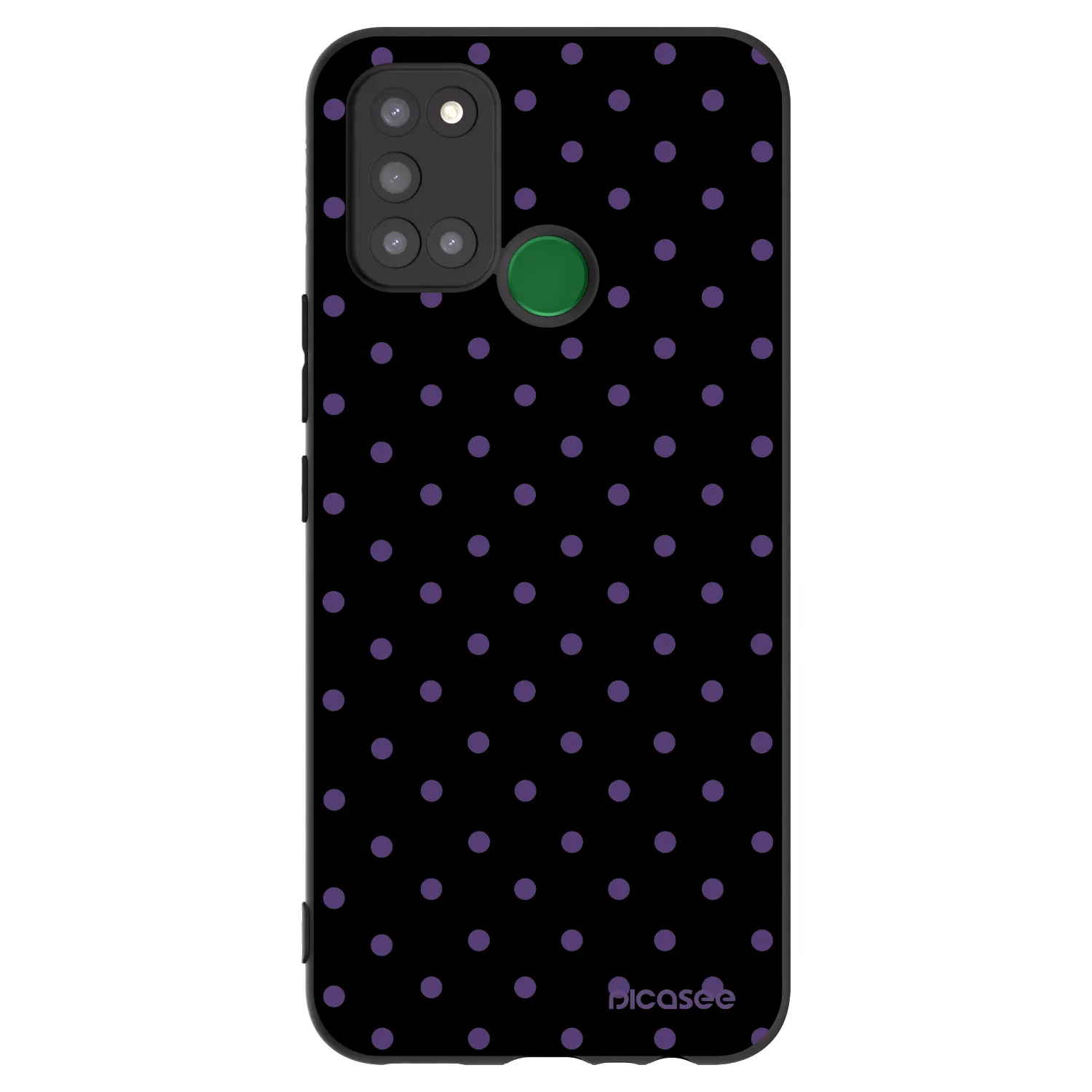 Picasee silikonski črni ovitek za Realme 7i - Flickers