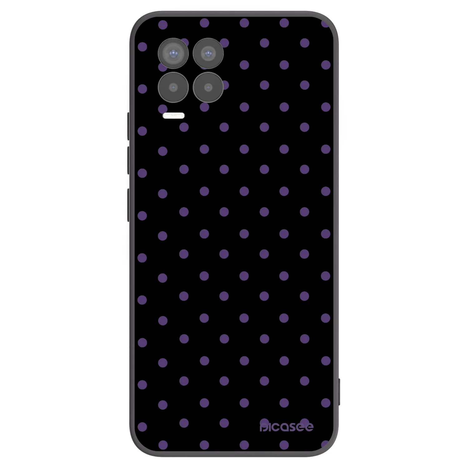 Picasee silikonski črni ovitek za Realme 8 4G - Flickers