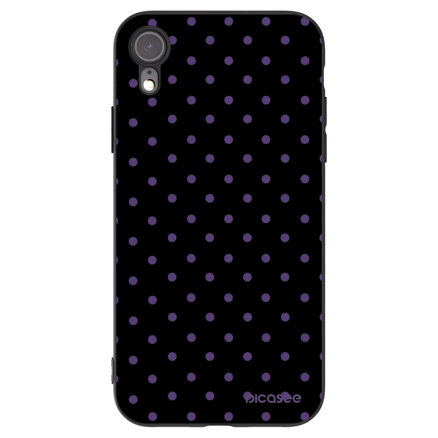 Picasee silikonski črni ovitek za Apple iPhone XR - Flickers