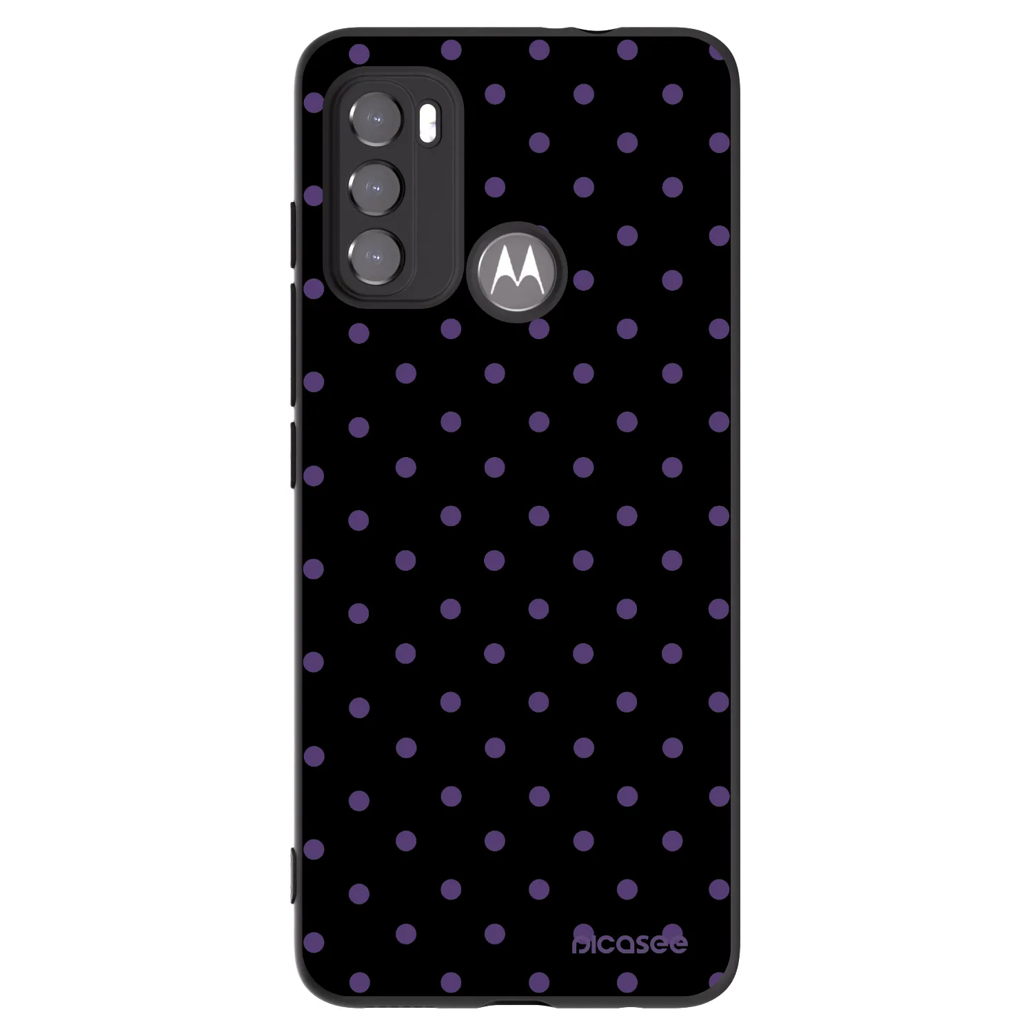 Picasee silikonski črni ovitek za Motorola Moto G60 - Flickers