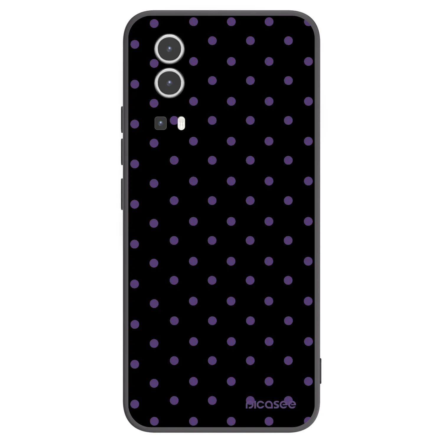 Picasee silikonski črni ovitek za Vivo Y72 5G - Flickers
