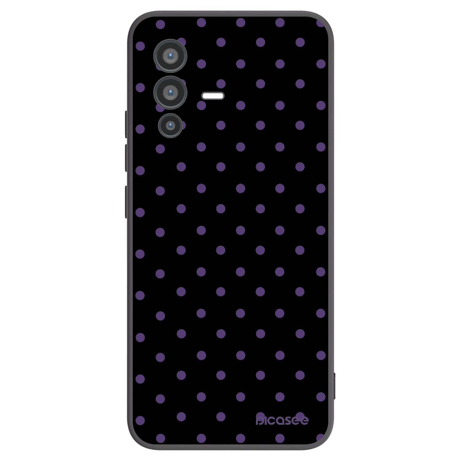 Picasee silikonski črni ovitek za Vivo V23 5G - Flickers