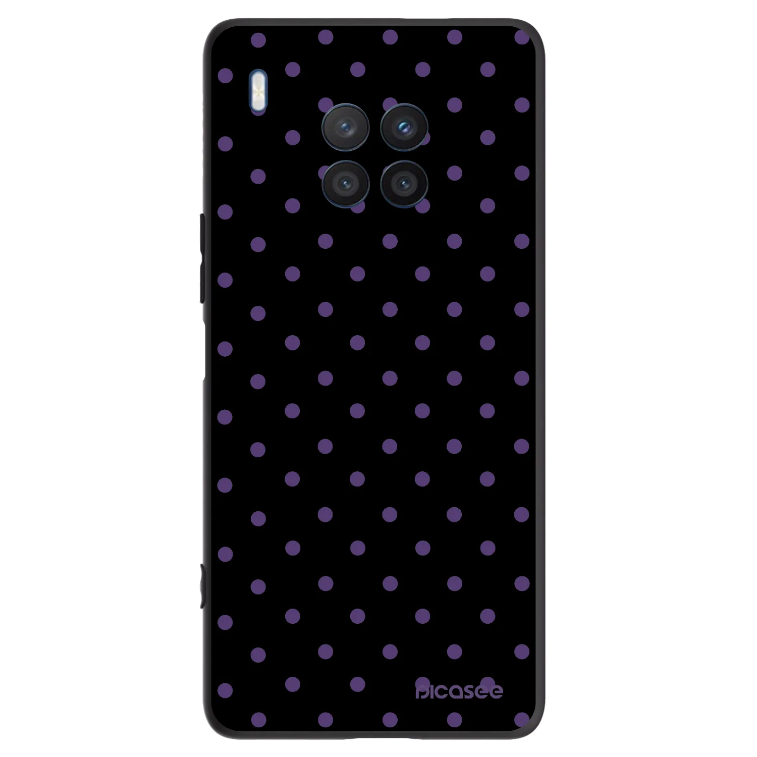Picasee silikonski črni ovitek za Honor 50 Lite - Flickers