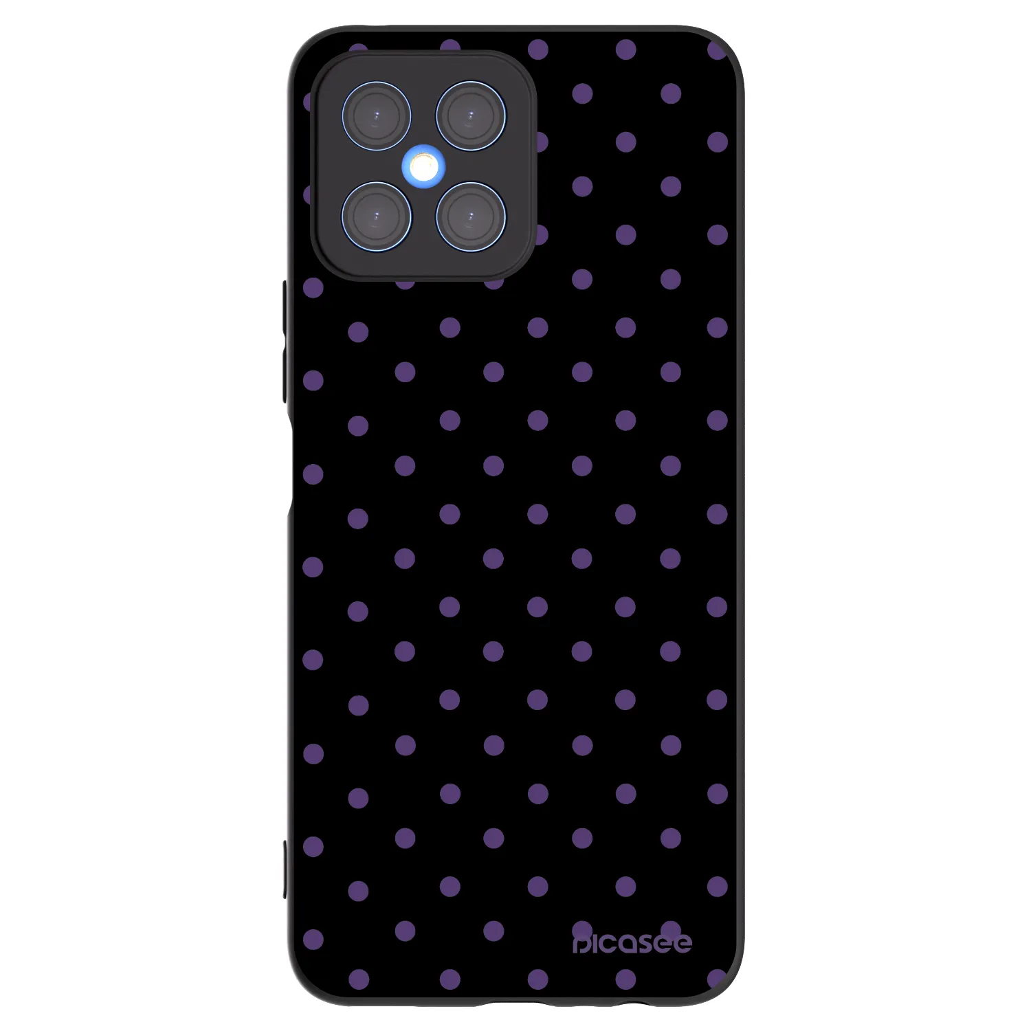 Picasee silikonski črni ovitek za Honor X8 4G - Flickers
