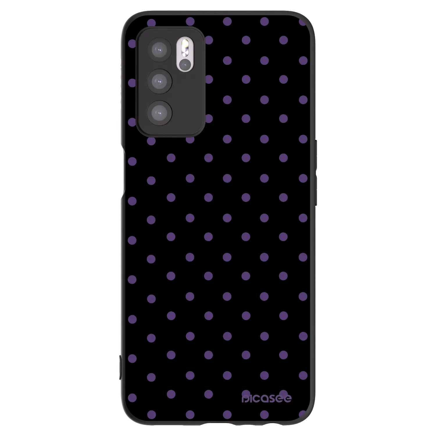 Picasee silikonski črni ovitek za OPPO A16s - Flickers