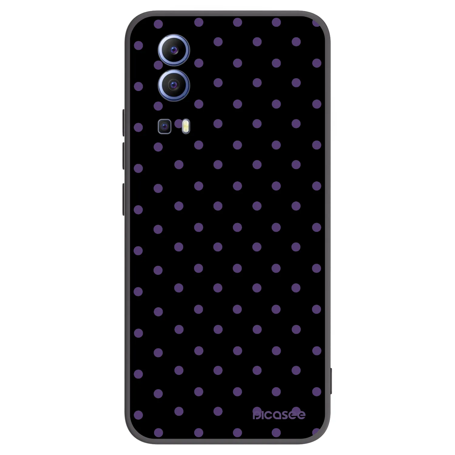Picasee silikonski črni ovitek za Vivo Y52 5G - Flickers