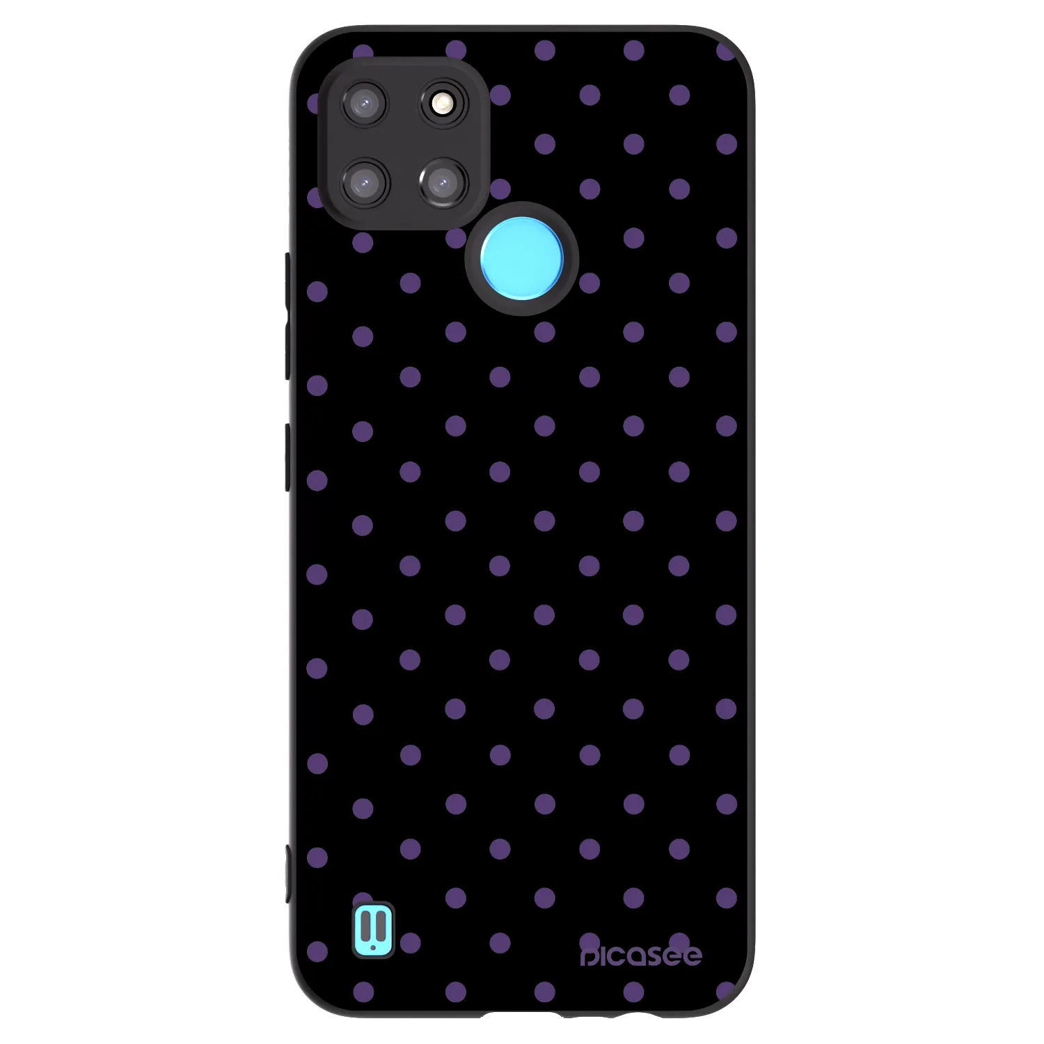 Picasee silikonski črni ovitek za Realme C21Y - Flickers