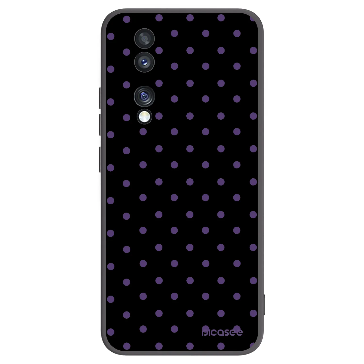 Picasee silikonski črni ovitek za Honor 70 - Flickers