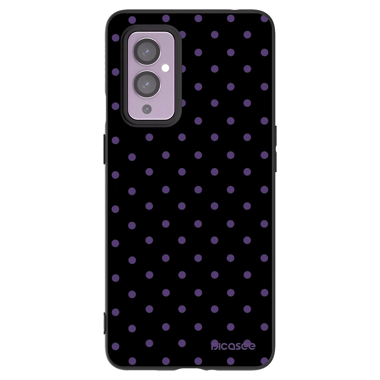 Picasee silikonski črni ovitek za OnePlus 9 - Flickers