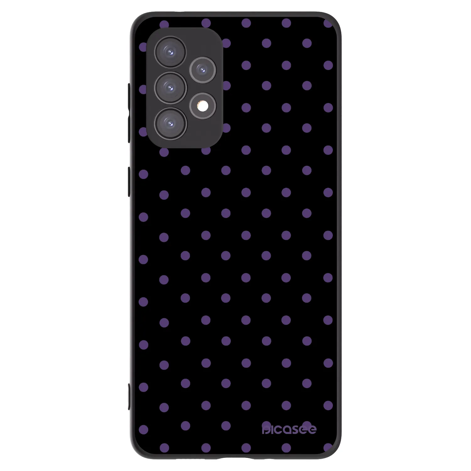 Picasee silikonski črni ovitek za Samsung Galaxy A73 5G - Flickers