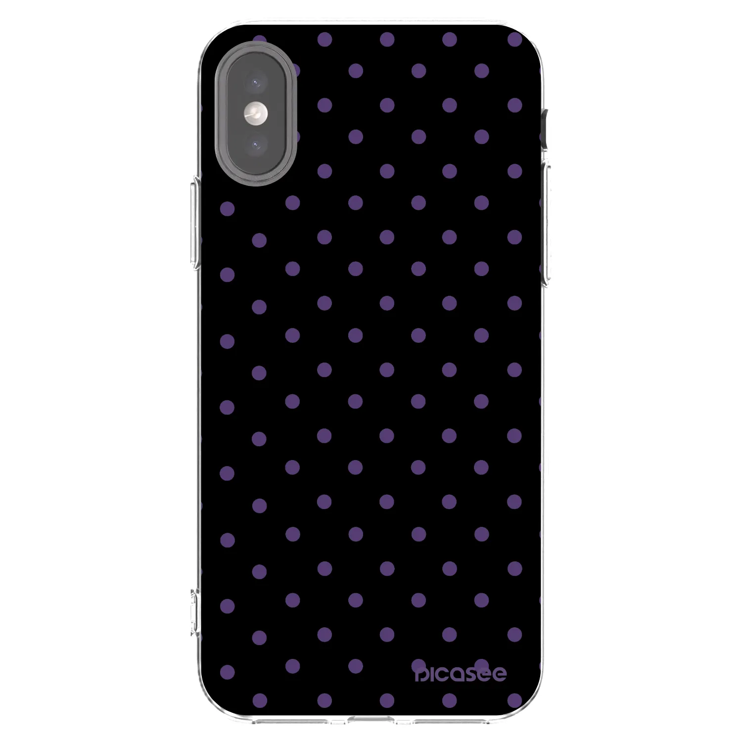 Picasee silikonski prozorni ovitek za Apple iPhone X/XS - Flickers