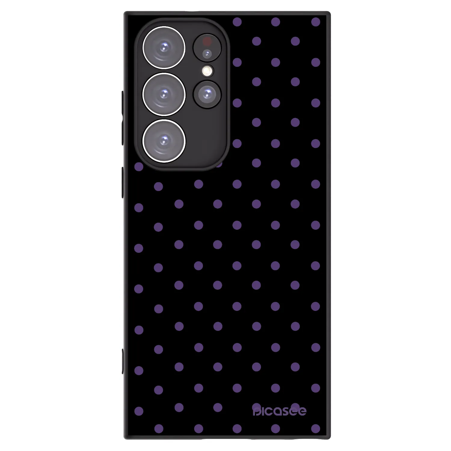 Picasee silikonski črni ovitek za Samsung Galaxy S23 Ultra 5G - Flickers