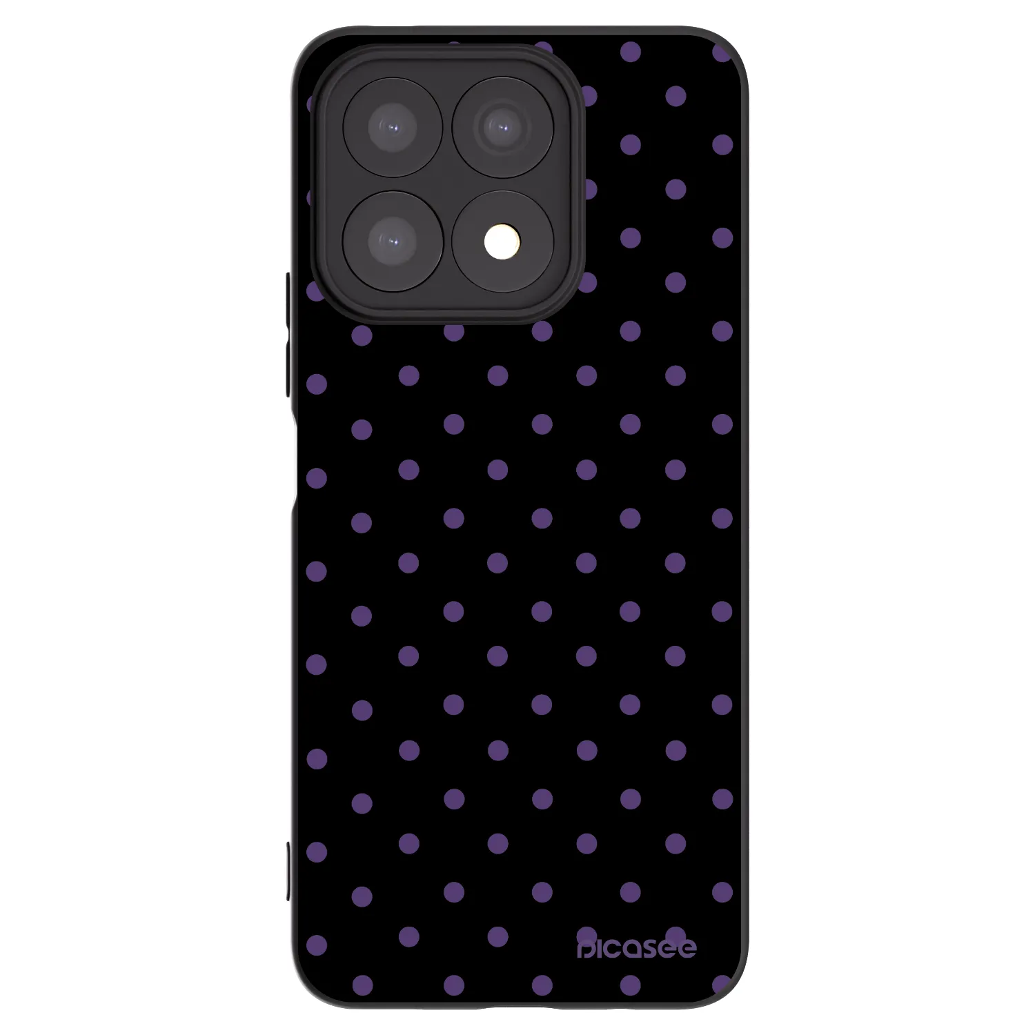 Picasee silikonski črni ovitek za Honor X8a - Flickers