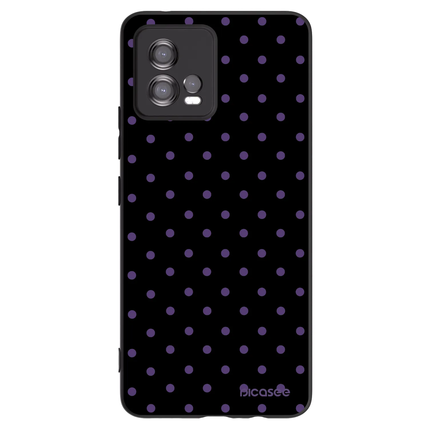 Picasee silikonski črni ovitek za Motorola Moto G72 - Flickers