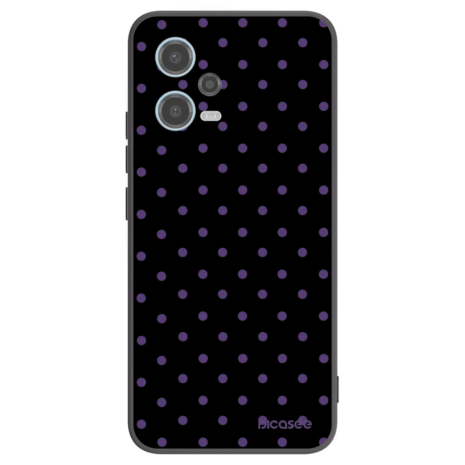 Picasee silikonski črni ovitek za Xiaomi Redmi Note 12 5G - Flickers