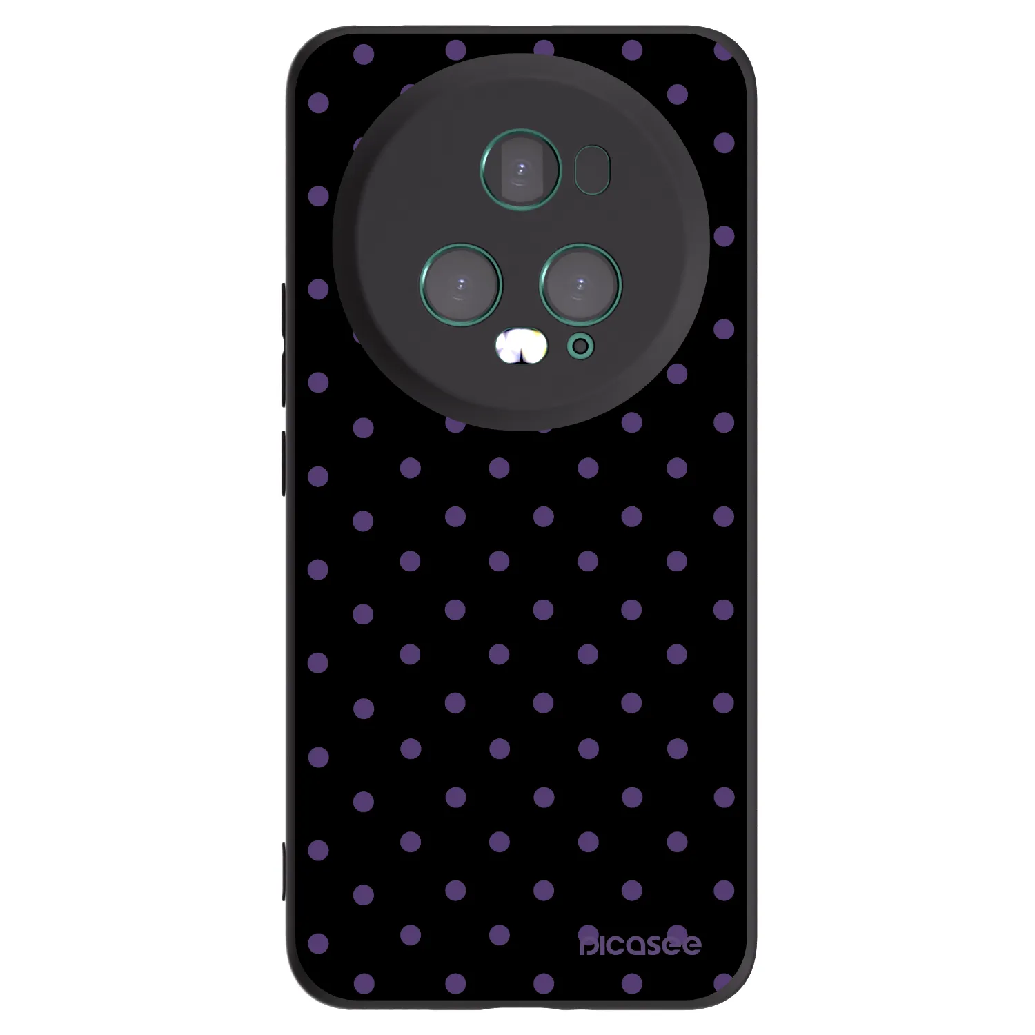 Picasee silikonski črni ovitek za Honor Magic5 Pro - Flickers