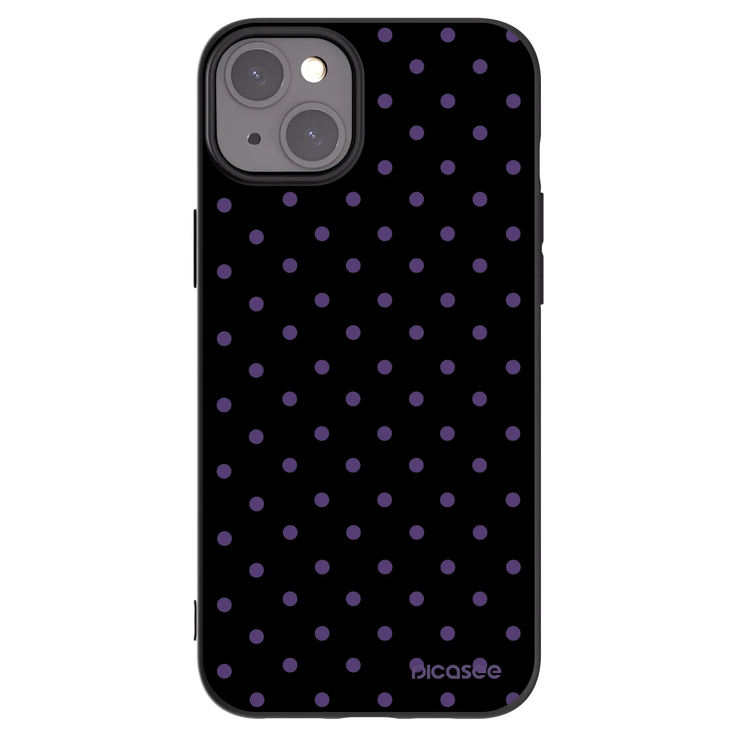 Picasee silikonski črni ovitek za Apple iPhone 15 Plus - Flickers