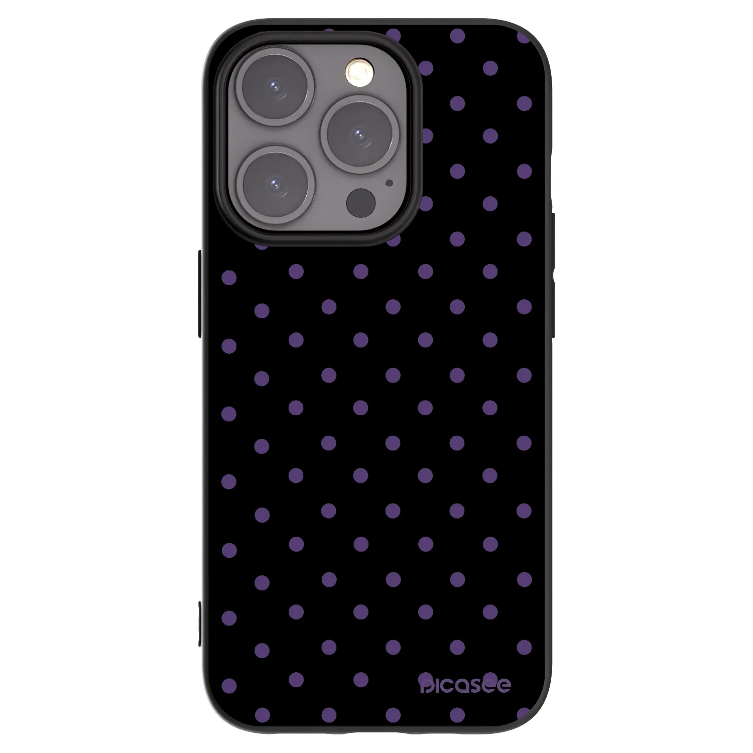 Picasee silikonski črni ovitek za Apple iPhone 15 Pro - Flickers