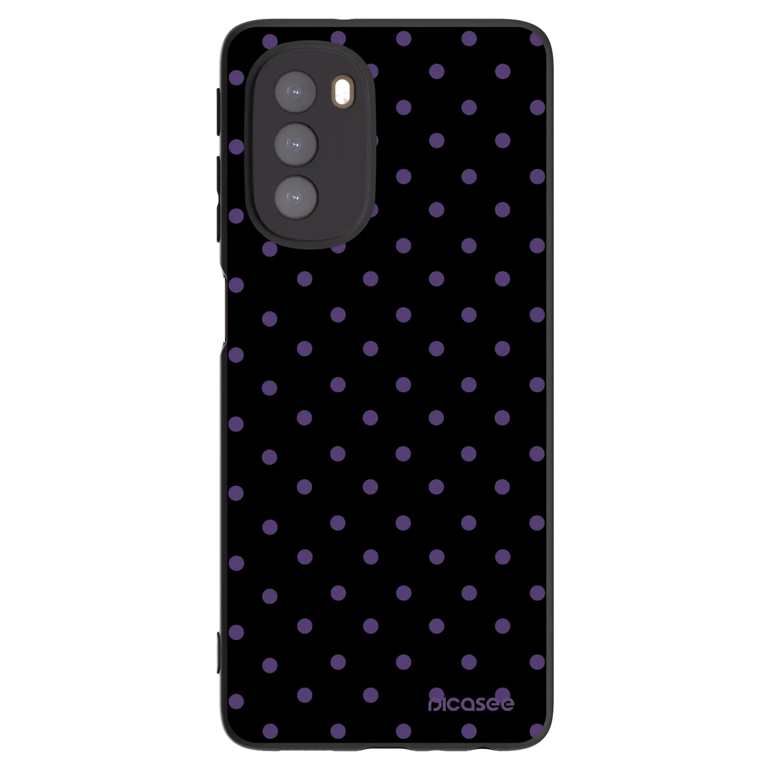 Picasee silikonski črni ovitek za Motorola Moto G51 - Flickers