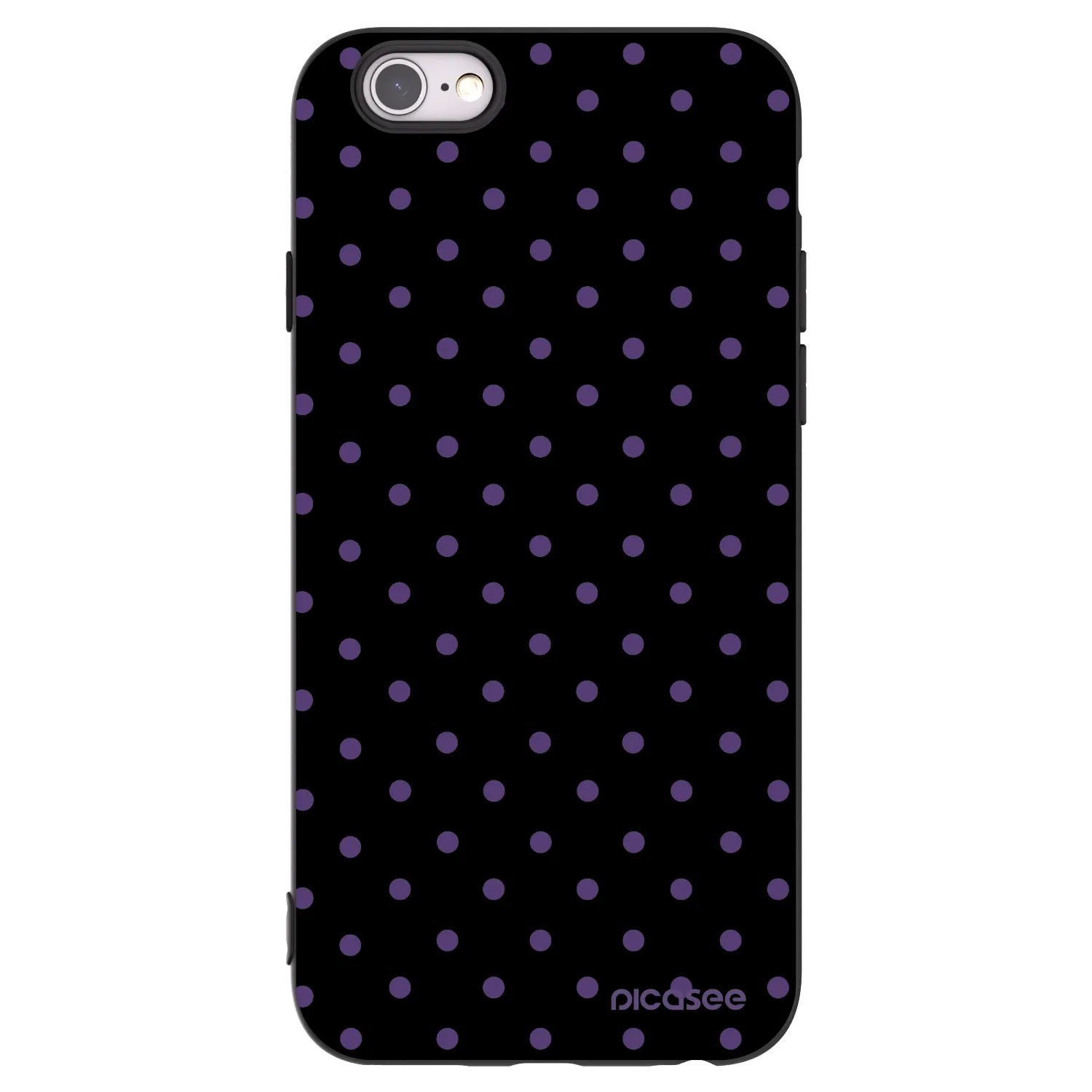 Picasee silikonski črni ovitek za Apple iPhone 6/6S - Flickers