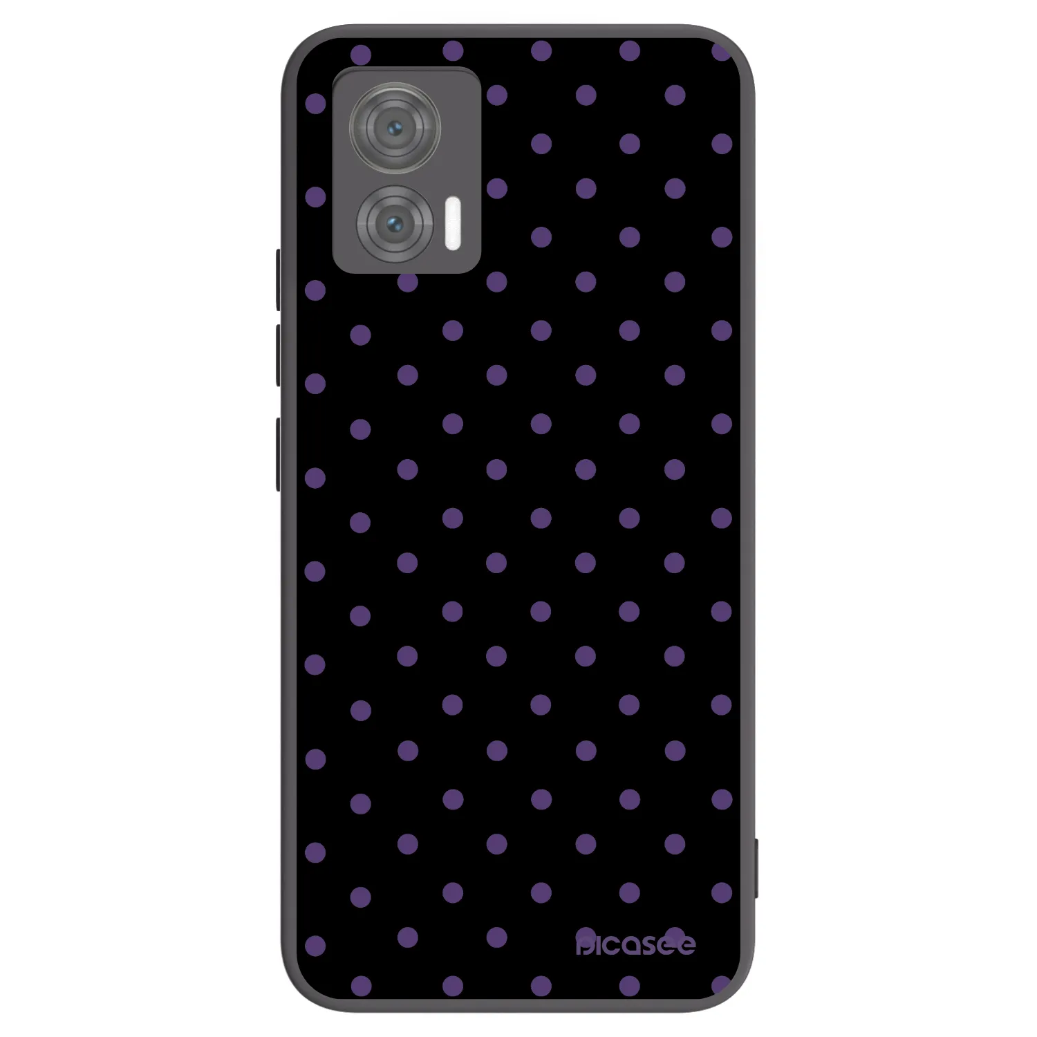 Picasee silikonski črni ovitek za Motorola Edge 30 Neo - Flickers