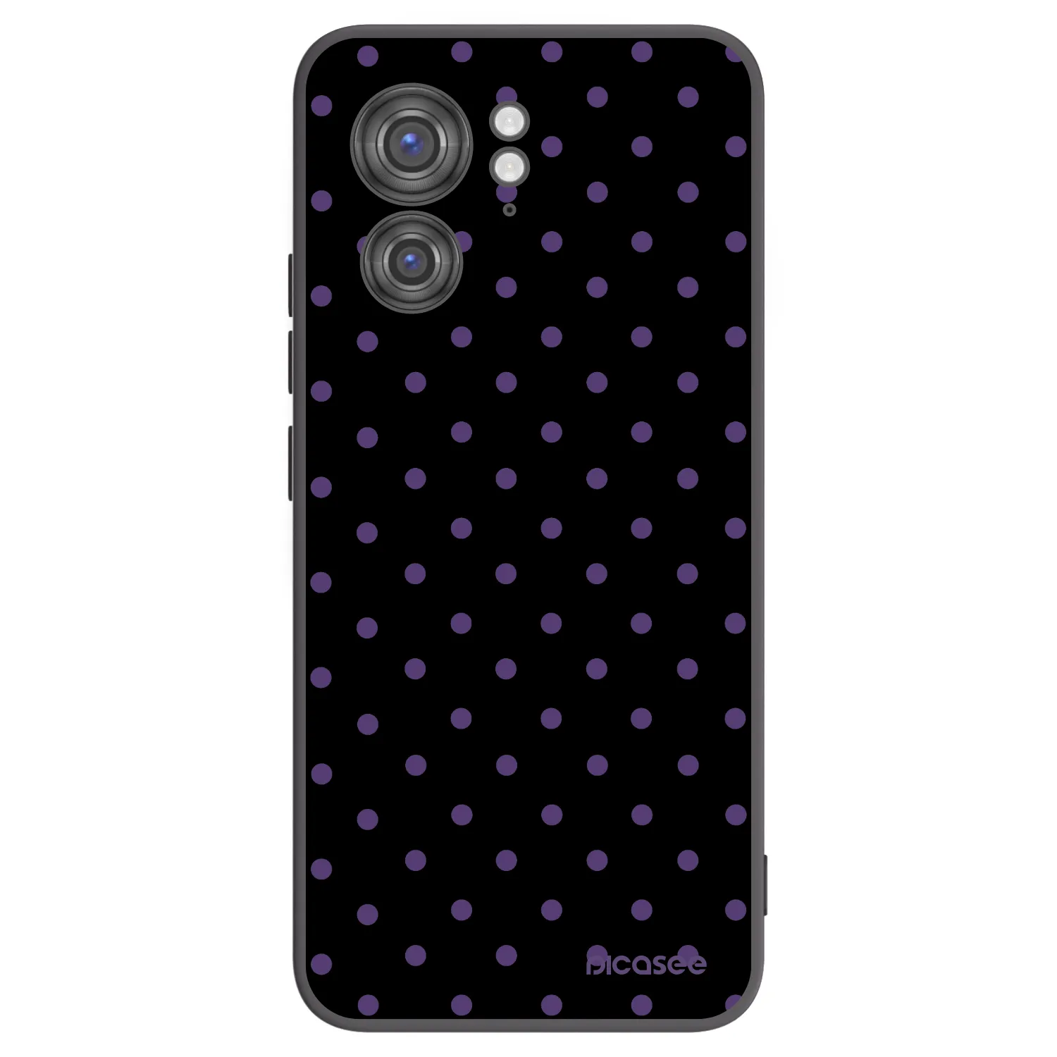 Picasee silikonski črni ovitek za Motorola Edge 40 - Flickers
