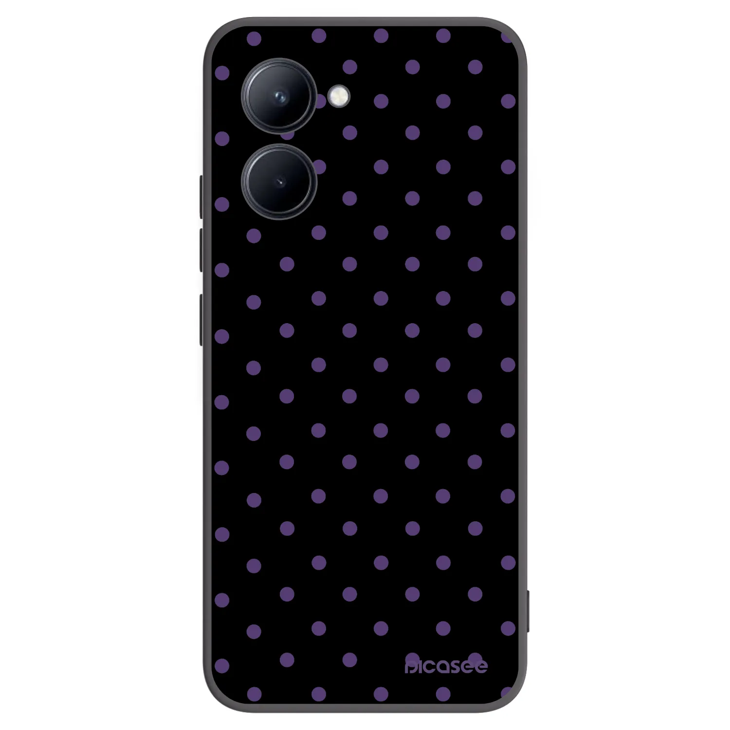 Picasee silikonski črni ovitek za Realme C33 (2023) - Flickers