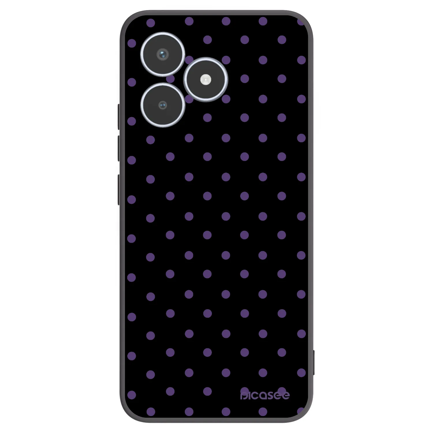 Picasee silikonski črni ovitek za Realme C53 - Flickers