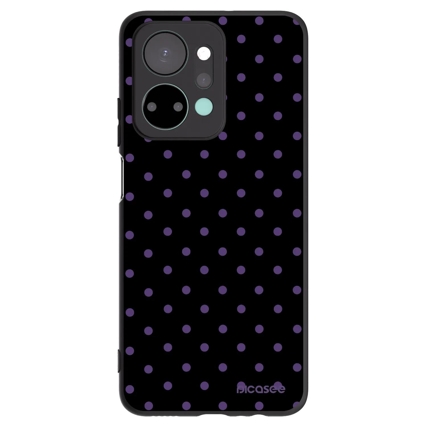 Picasee silikonski črni ovitek za Honor X7a - Flickers