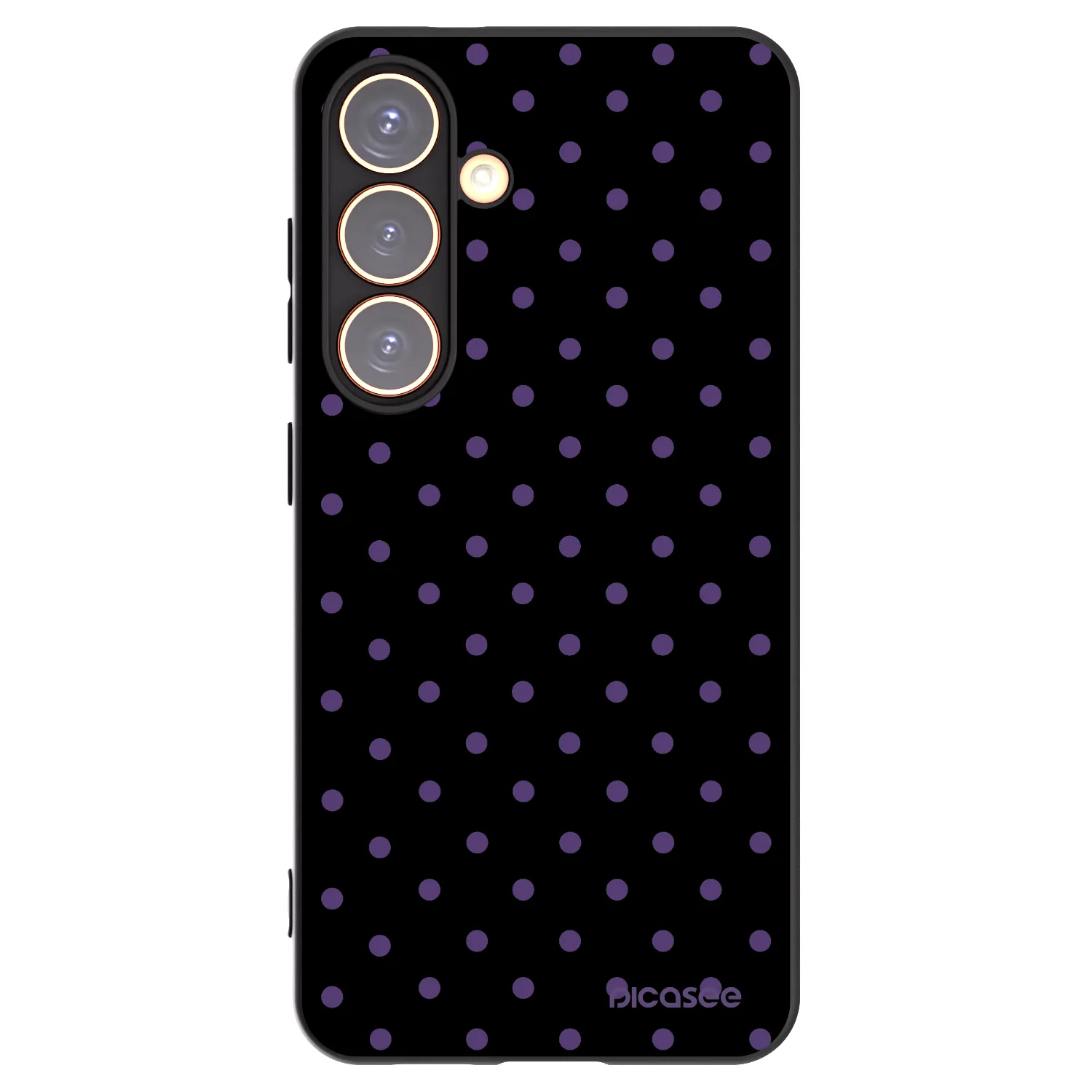 Picasee silikonski črni ovitek za Samsung Galaxy S24 S921B 5G - Flickers