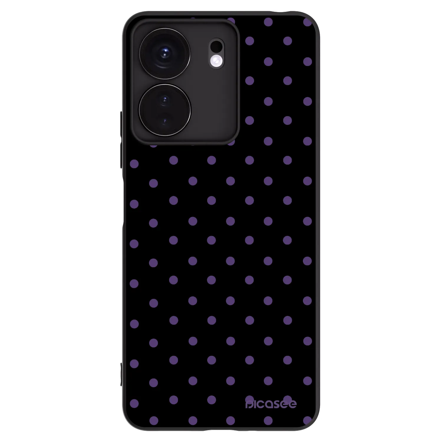 Picasee silikonski črni ovitek za Xiaomi Redmi 13C 4G - Flickers