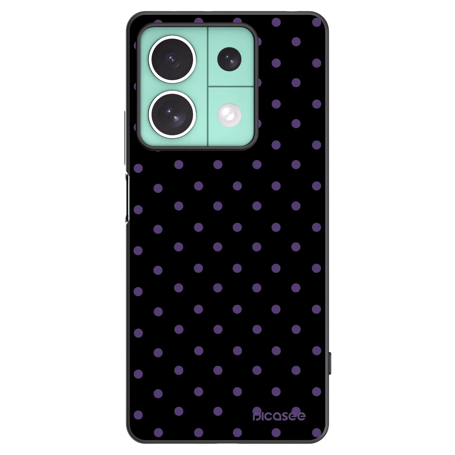Picasee silikonski črni ovitek za Xiaomi Redmi Note 13 5G - Flickers