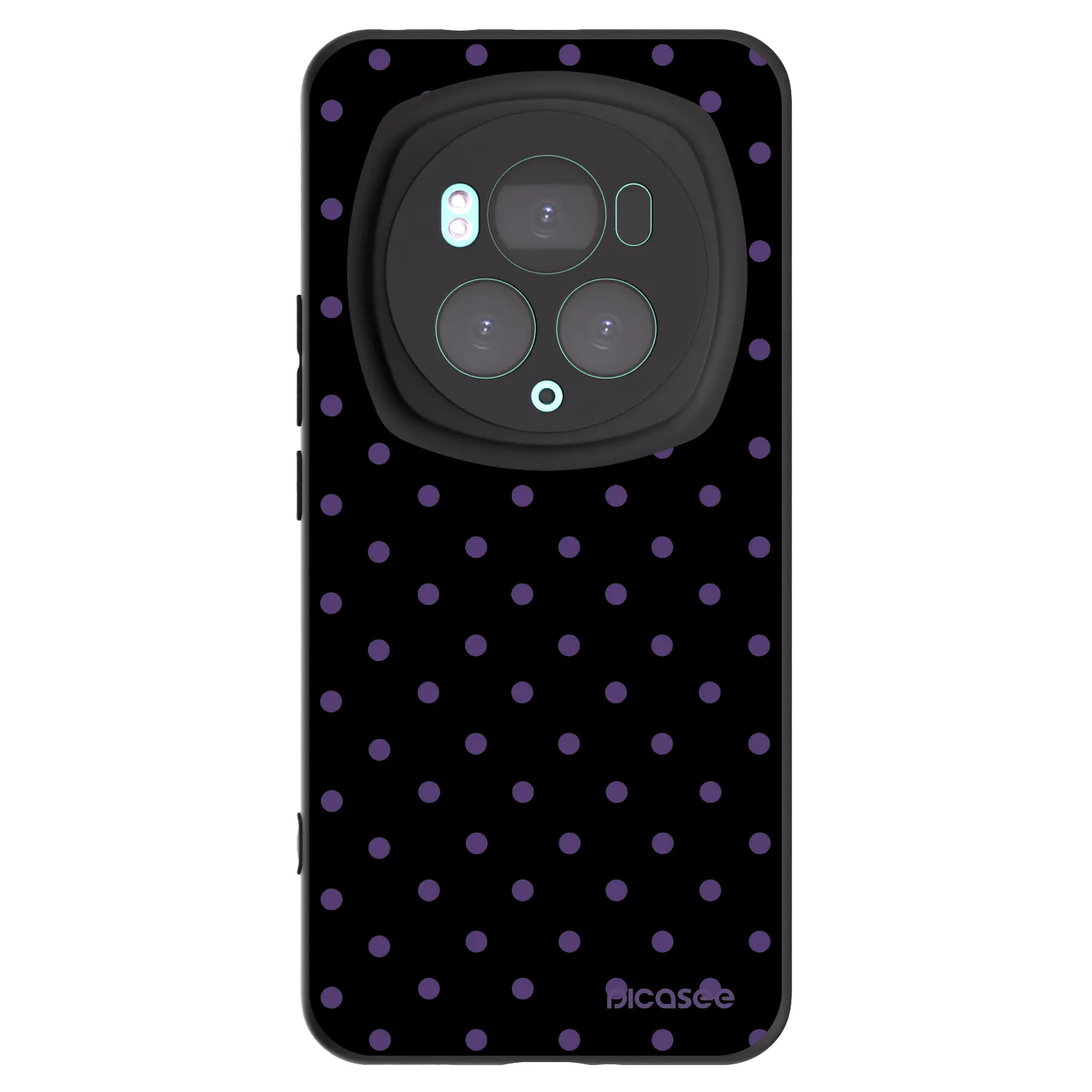 Picasee silikonski črni ovitek za Honor Magic6 Pro - Flickers