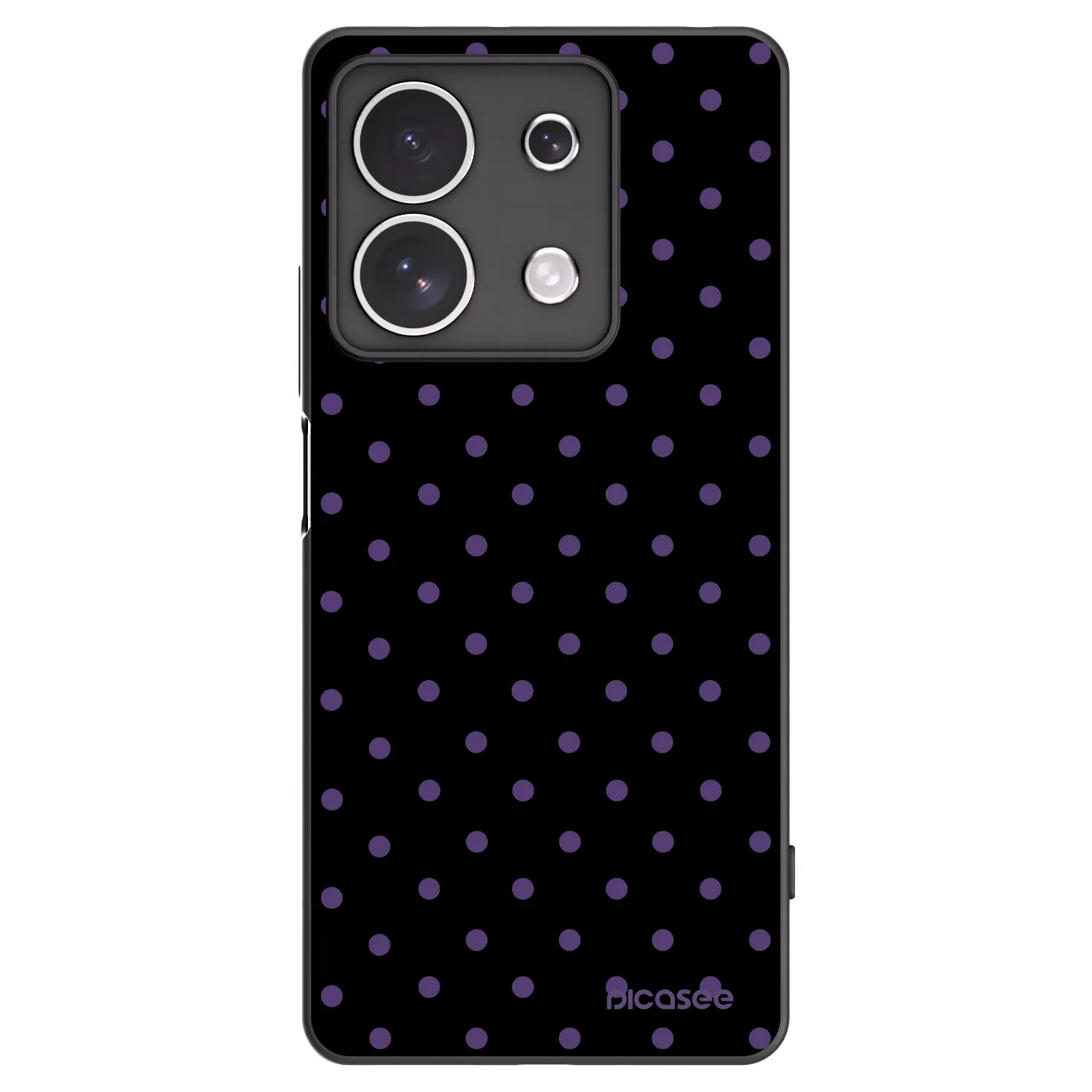 Picasee silikonski črni ovitek za Xiaomi Redmi Note 13 4G - Flickers