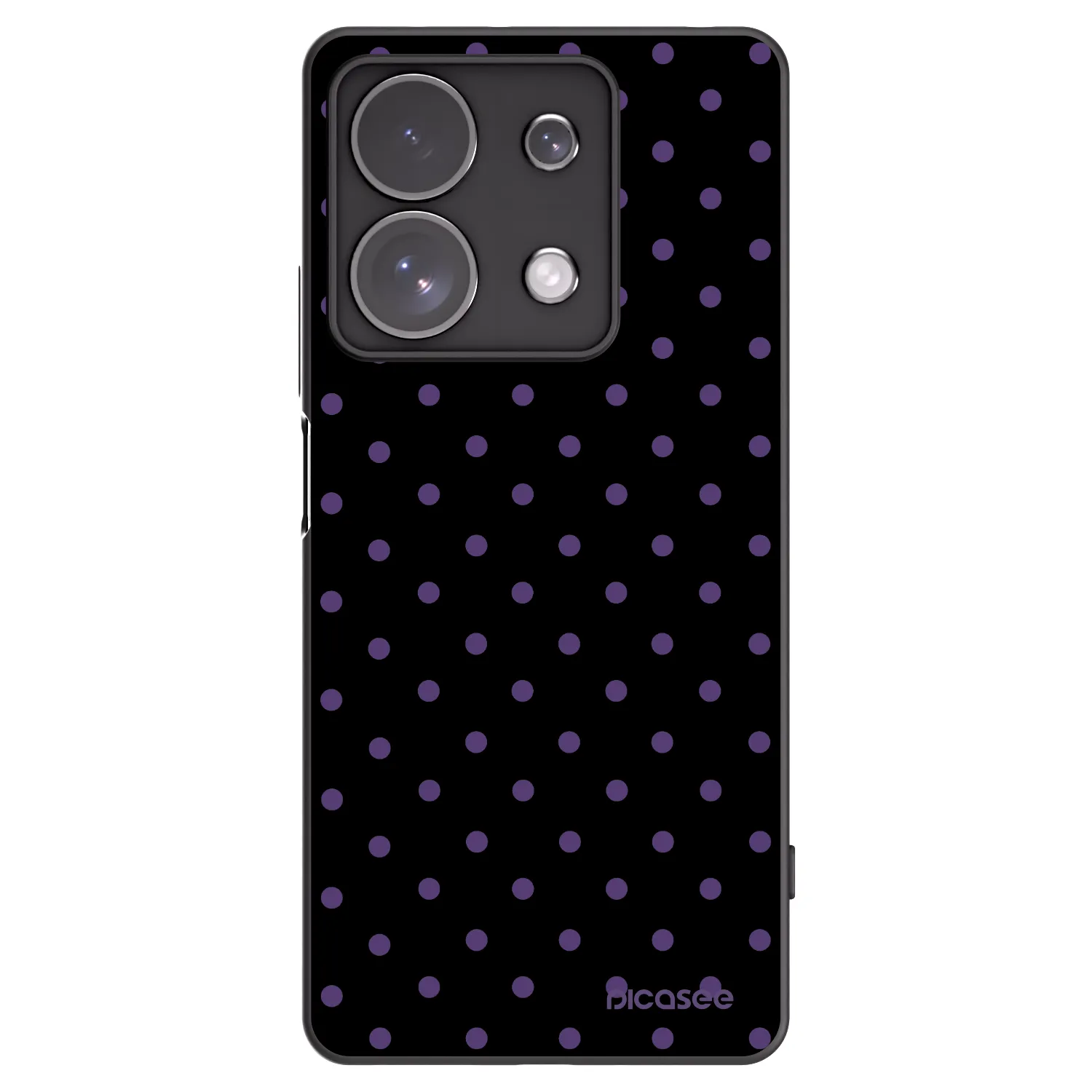 Picasee silikonski črni ovitek za Xiaomi Redmi Note 13 Pro 4G - Flickers