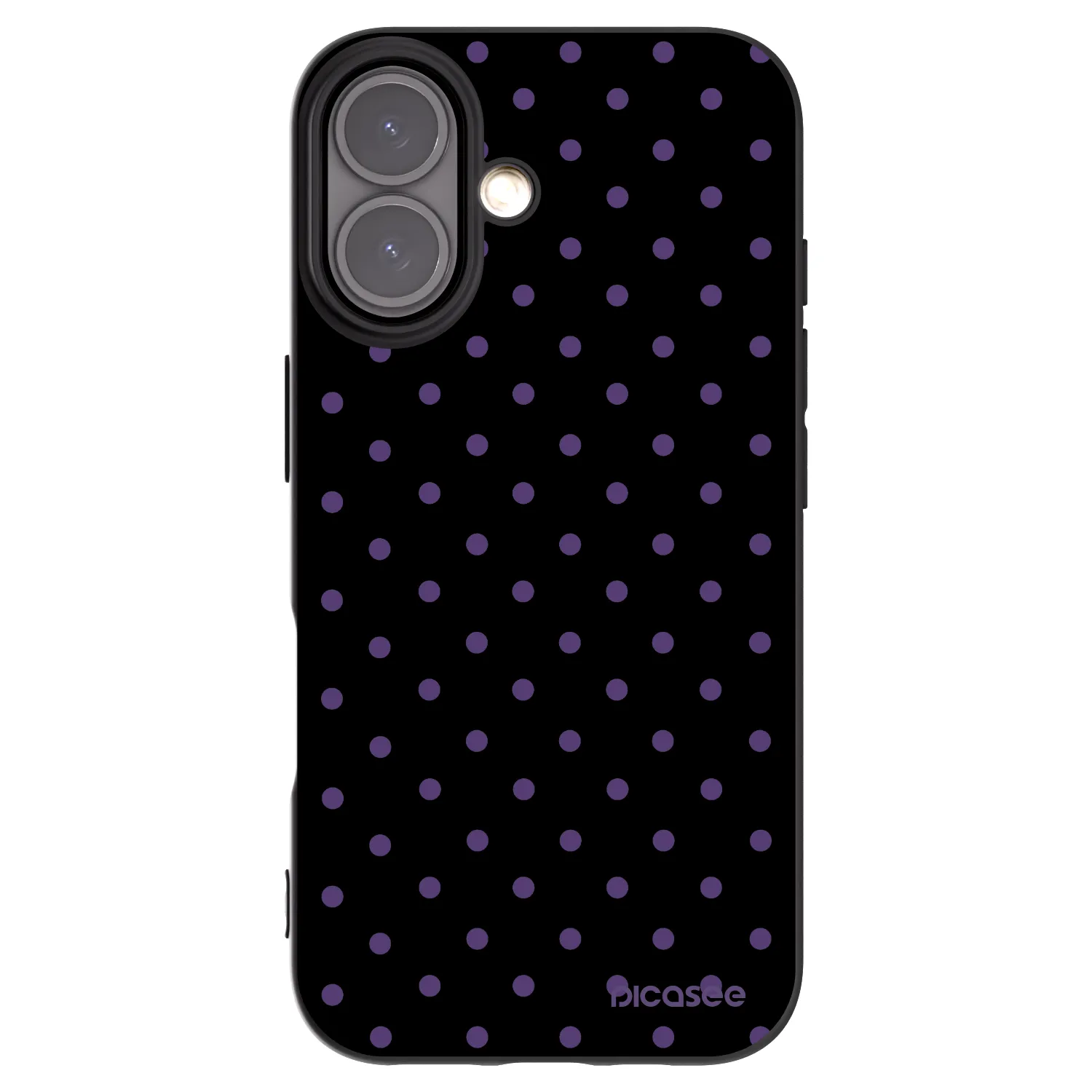 Picasee silikonski črni ovitek za Apple iPhone 16 - Flickers
